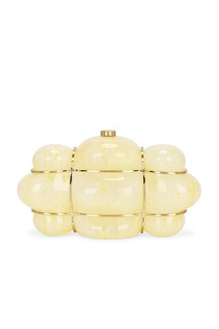 Cult Gaia Bolla Clutch in Yellow Quartz - Yellow. Size all. | FWRD 