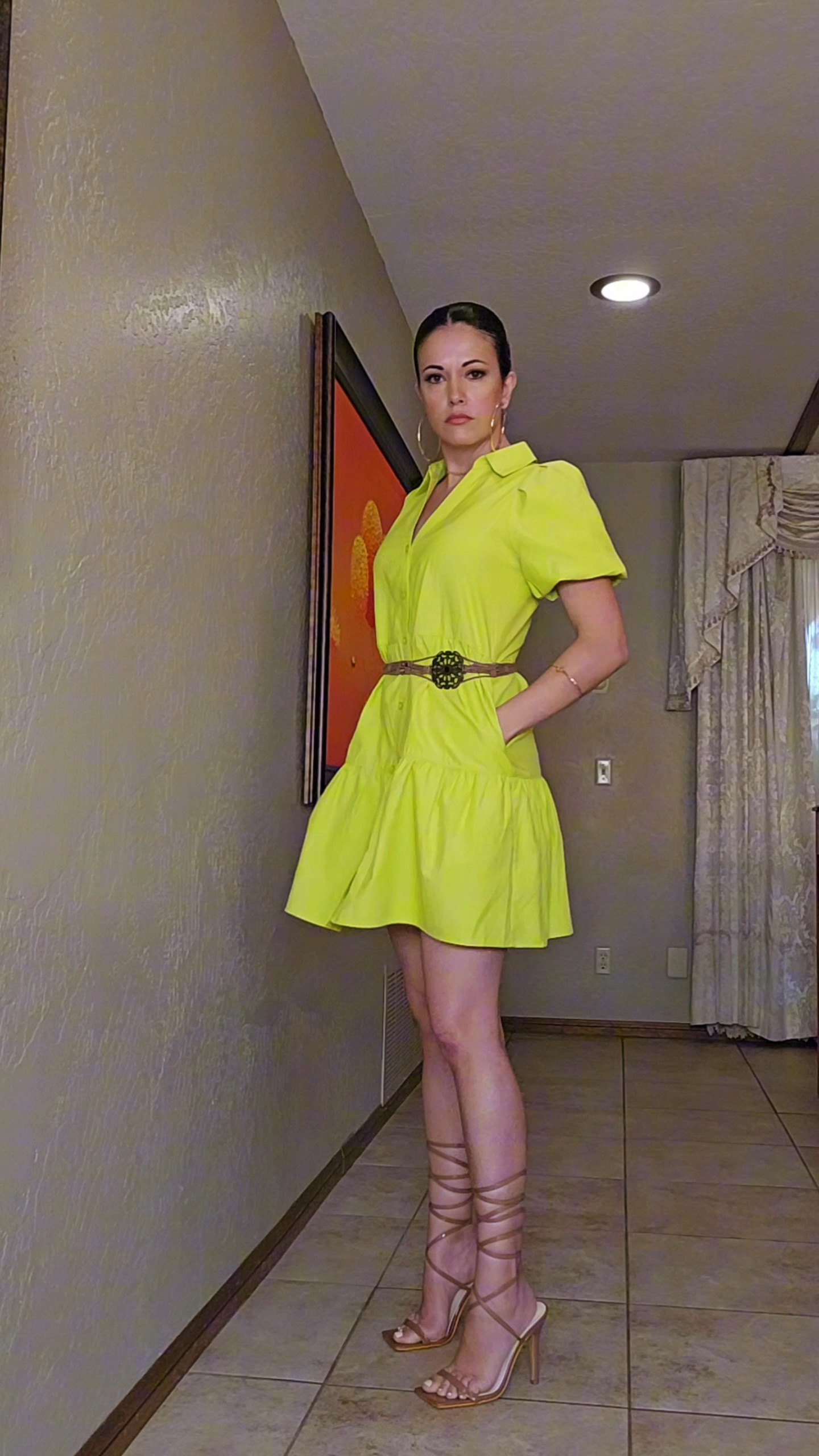 Absolutely beautiful green dress, so easy to style and the quality is perfect. Fits true to size! Perfect for day occasions (birthdays, cocktail brunch, office parties, etc). I you wear it with sneakers or flat sandals, it's a fun day dress too. 

#LTKParties #LTKStyleTip #LTKShoeCrush