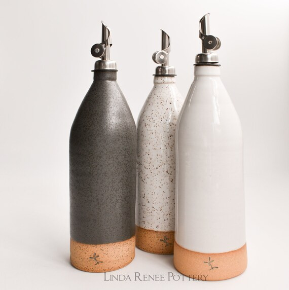 Olive Oil Cruet. BEST SELLER Vinegar Cruet Handmade Pottery - Etsy | Etsy (US)