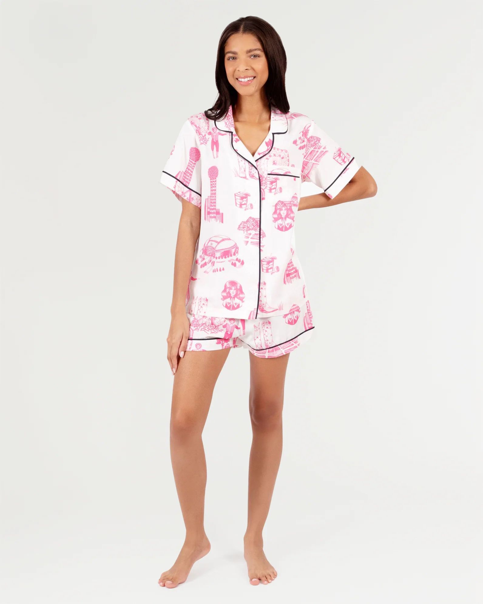 Dallas Toile Pajama Set | Colorful Prints, Wallpaper, Pajamas, Home Decor, & More | Katie Kime Inc