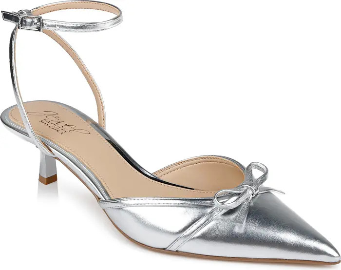 Talasia Ankle Strap Pointed Toe Kitten Heel Pump (Women) | Nordstrom