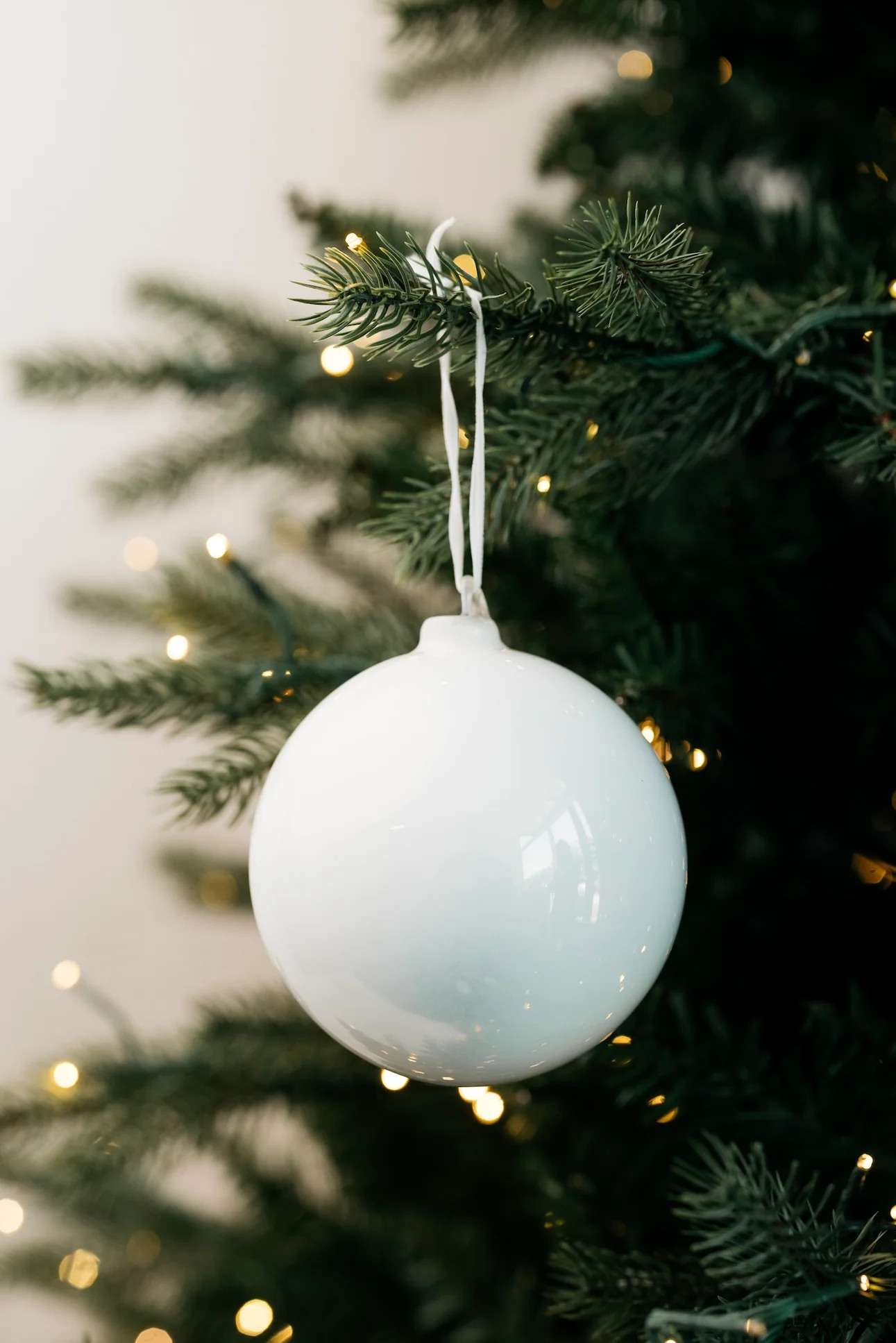 Spirits Bright Ornament - White - 2 Sizes | THELIFESTYLEDCO