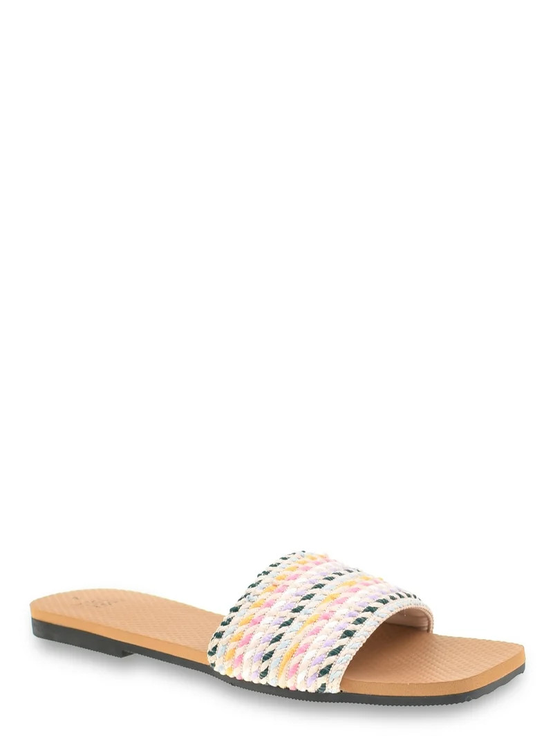 Time and Tru Women's Woven Slide Sandal | Walmart (US)