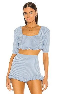 LPA Esther Top in Baby Blue from Revolve.com | Revolve Clothing (Global)