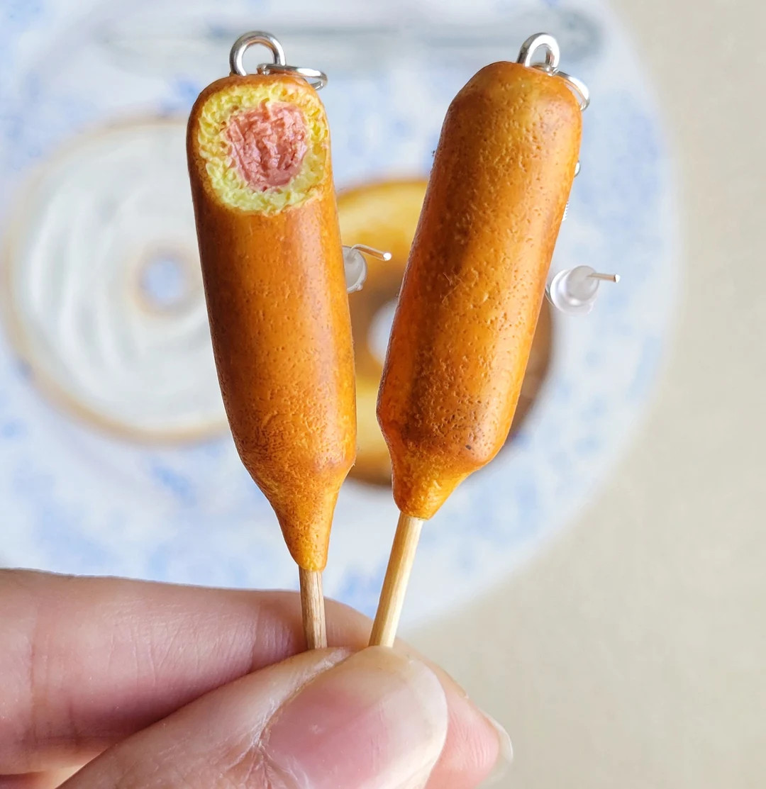 Corndog Earrings - Etsy | Etsy (US)