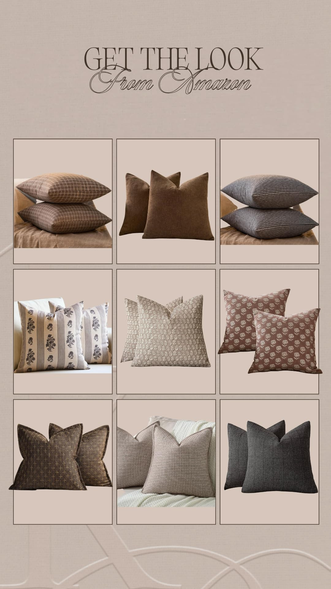 Some pillow covers I'm loving! Make sure to always get one size bigger for the insert compared to... | Amazon (US)