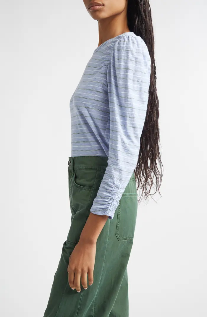 Veronica Beard Bouvet Puff Sleeve Cotton T-Shirt | Nordstrom | Nordstrom
