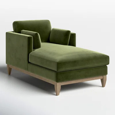 Pera Velvet Chaise Lounge | Wayfair North America