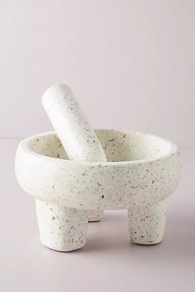 Terrazzo Molcajete Bowl and Tejolote | Anthropologie (US)