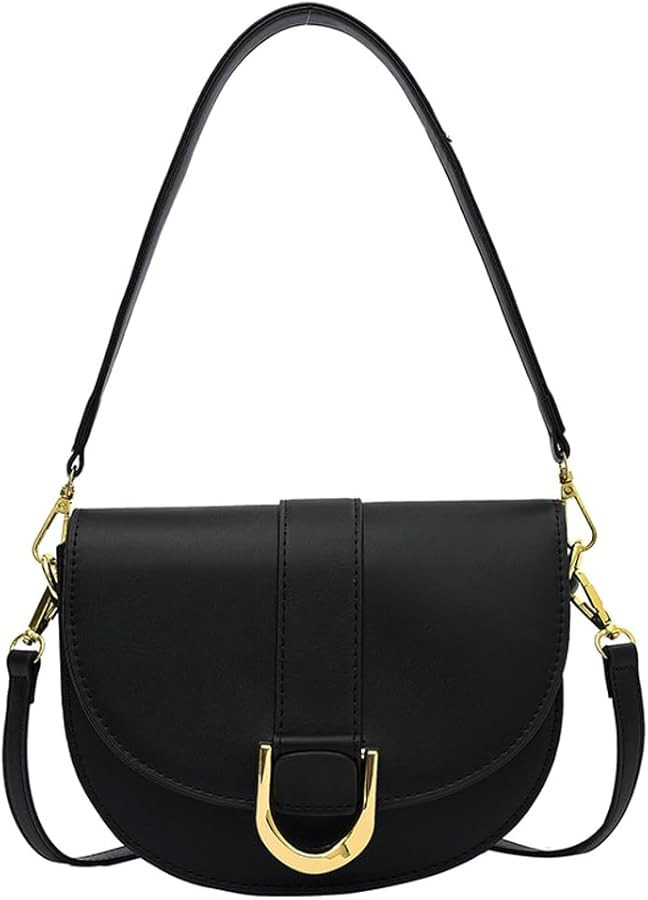 Women's Hobo Handbags Crossbody Bags Trendy Saddle Purse Vegan Leather Slouchy Shoulder Handbags ... | Amazon (US)