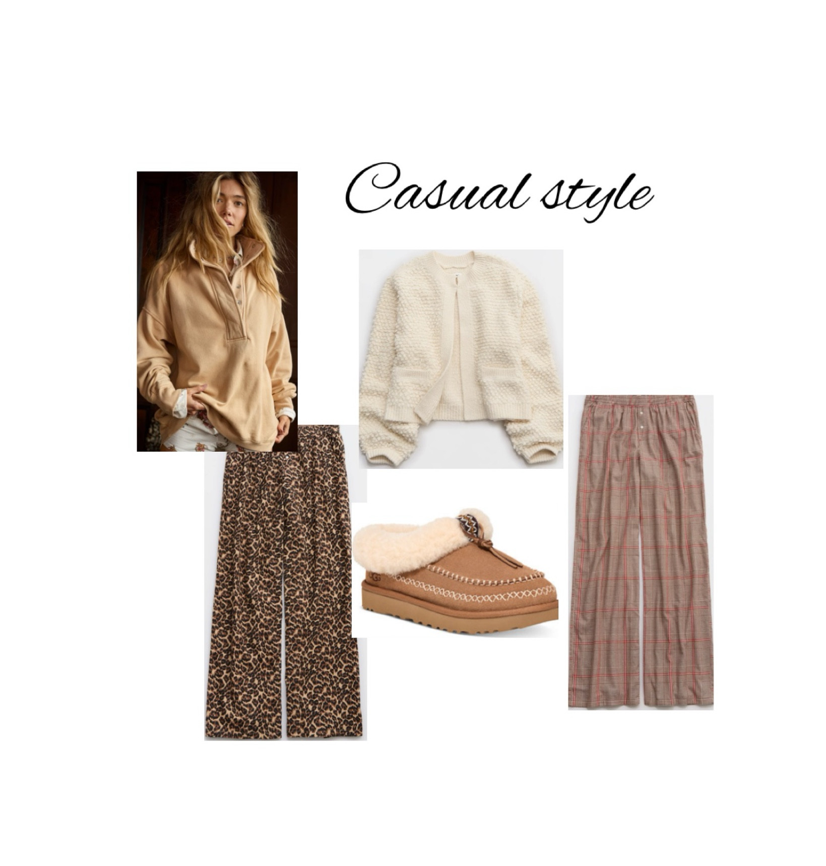 Casual outfit, lounge pants, pullover, sweater , sweatshirt, Uggs , leopard print, gift guide 

#LTKGiftGuide #LTKShoeCrush