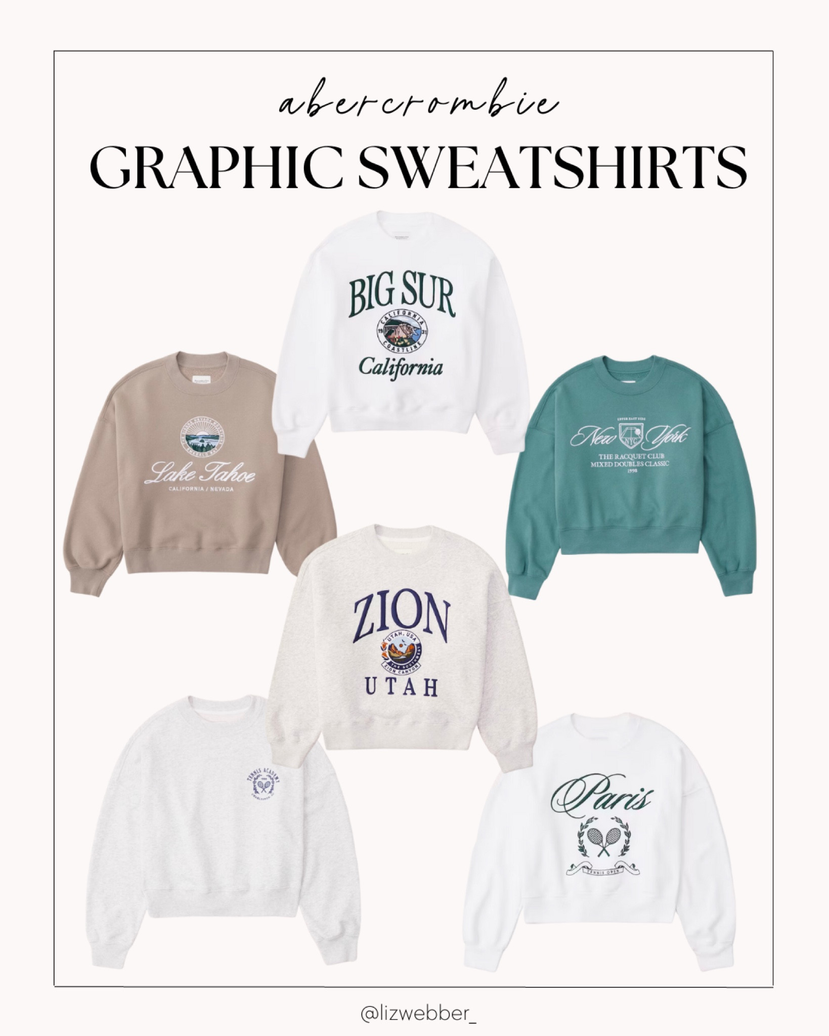 New graphic sweatshirts at Abercrombie! ✨ I’ll take one of each please!!!

Abercrombie finds, Abercrombie loungewear, graphic sweatshirts,
Crewneck sweatshirt 

#LTKFind #LTKstyletip