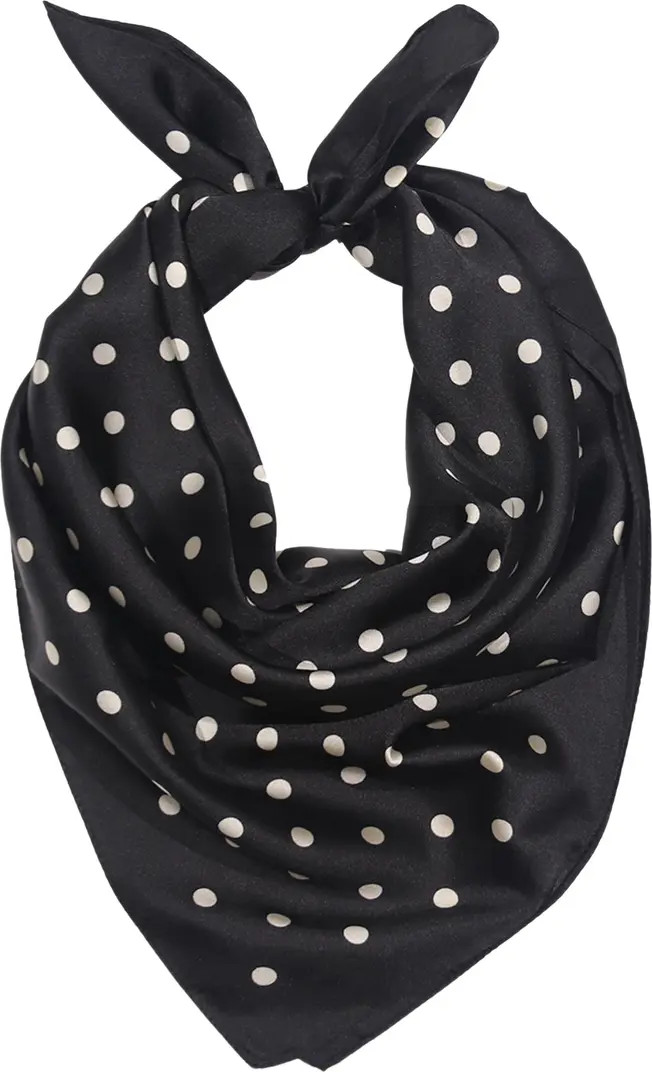 Satin Polka Dot Square Scarf | Nordstrom