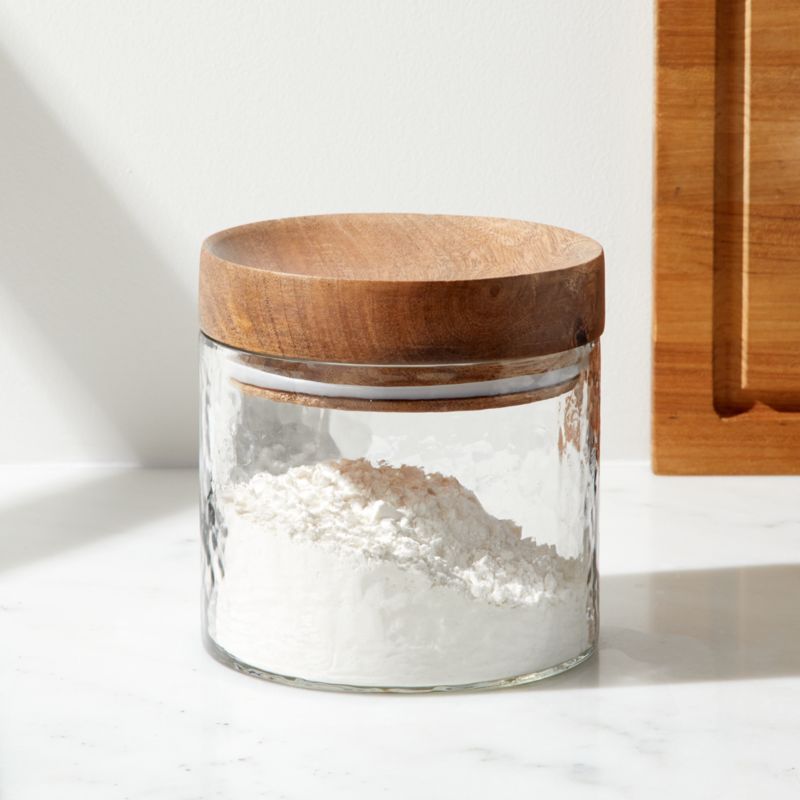 Cooper Small Glass Canister + Reviews | Crate and Barrel | Crate & Barrel