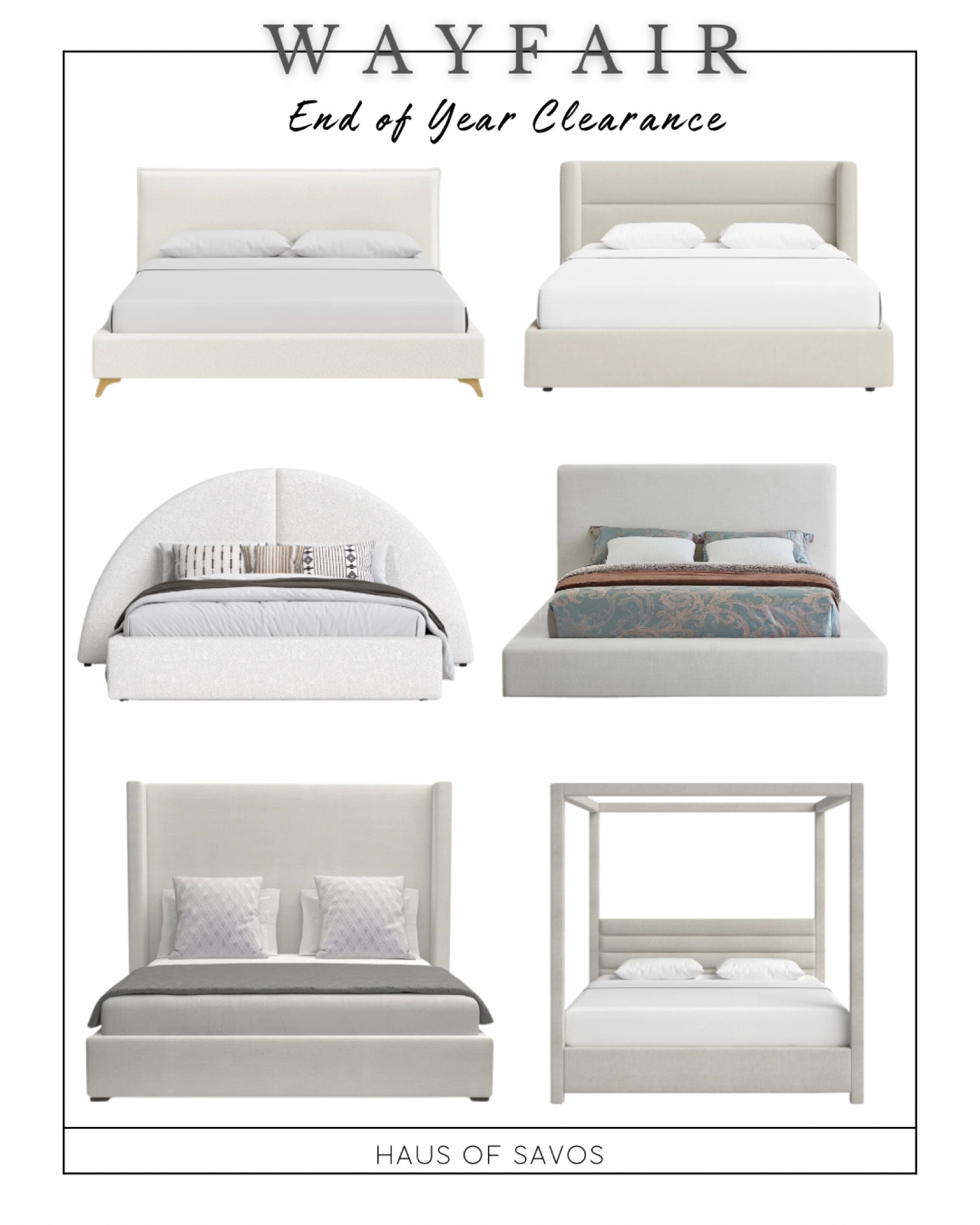 Herma Upholstered Canopy Bed curated on LTK