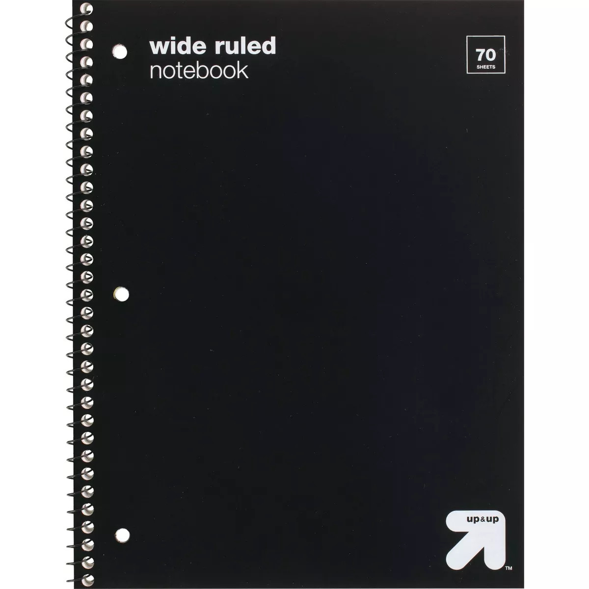 Wide Ruled 1 Subject Flexible Plastic Cover Spiral Notebook - up&up™ | Target