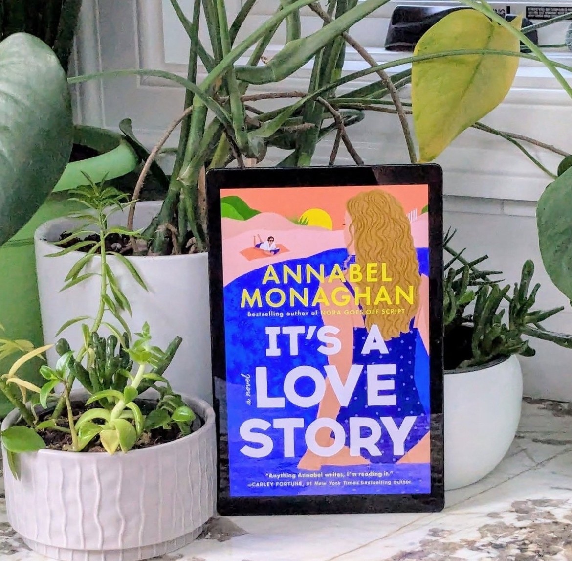 It’s A Love Story by Annabel Monaghan ⭐⭐⭐⭐

Pub Date: May 27, 2025
Pages: 368
Audiobook Length: 8 hours, 56 minutes

Bethany's Review: This was a wonderful summer romance! I blew through reading this. Literally could not put it down and stayed up way too late. Jane was very relatable, which I appreciated. I absolutely loved the forced proximity troupe and the banter between Jane and Dan. I really enjoyed the chemistry between the two of them. I also loved that Dan’s family was included which made it all that more special. His family just wraps Jane up and immerses her into their life. The only thing I wish I could get rid of is the 3rd act breakup that is always predictable and always seems to occur. I cannot wait to read another Monaghan book! 

Sara's Review: This book felt like sitting in a coffee shop with my best friend. Warm, inviting, fun and wonderful. The pacing was incredibly well done, the characters well developed, the romance adorable. I loved that this was a slow burn, forced proximity book - it worked so well. There was plenty of time to get to know the characters and for the characters to build a friendship first. The chemistry was felt before we knew they would have a fling. I truly enjoyed the banter, not just with the main characters but the supporting characters too. I found the descriptions to literally transport me into the pages of the book - it often felt like watching a show or movie, and not like reading a book. It is a great escape, a quick read and perfect book for the beach this summer!



Thank you #netgalley for my #arc 

#LTKSeasonal #LTKFindsUnder50 #LTKGiftGuide