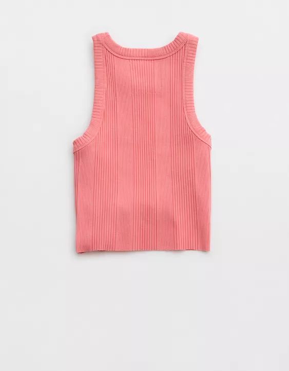 Aerie Textured Free Spirit Ribbed Tank Top | Aerie
