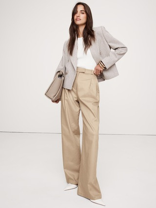 Carmel Pleated Wide-Leg Pant | Banana Republic (US)