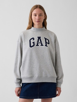 VintageSoft Oversized Mockneck Logo Sweatshirt | Gap (CA)