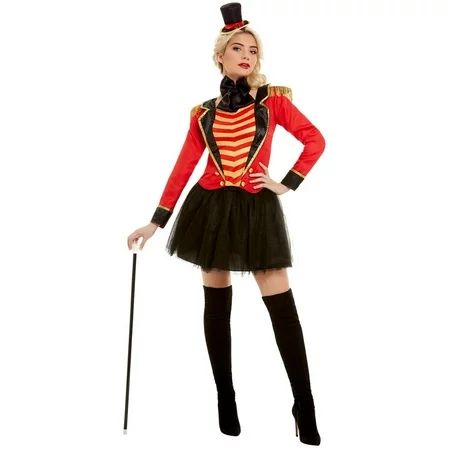 Smiffys Vintage Circus Carnival Deluxe Ringmaster Women s Halloween Fancy-Dress Costume for Adult L  | Walmart (US)