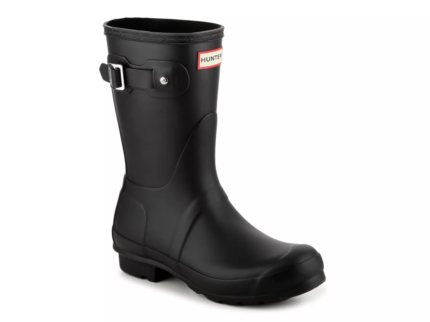HUNTER Original Short Matte Rain Boot | Women's | Black | Size 11 | Boots | DSW