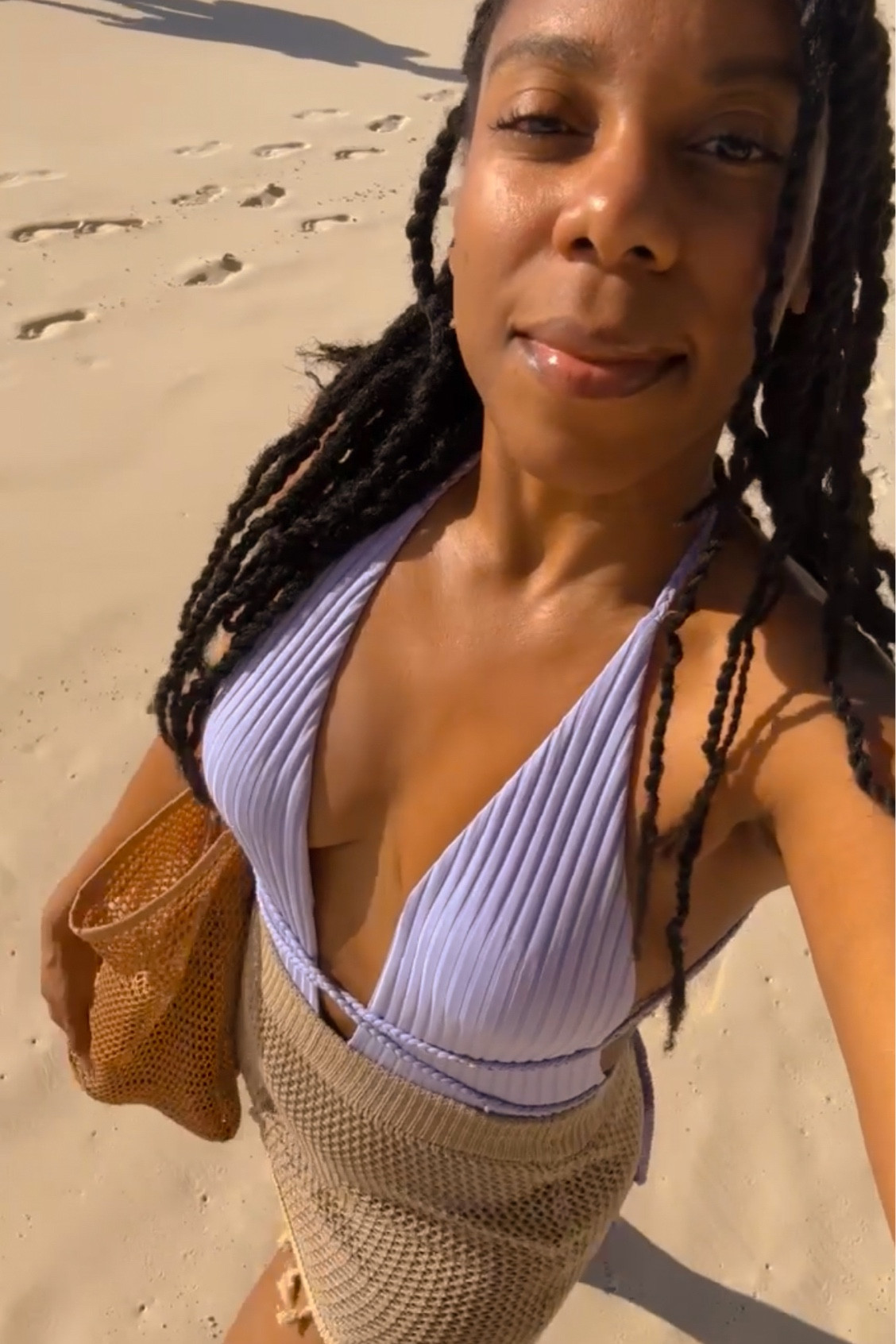 Lavender and beige vacation beach look with stylish monokini one piece 

#LTKswim #LTKover40 #LTKfindsunder100