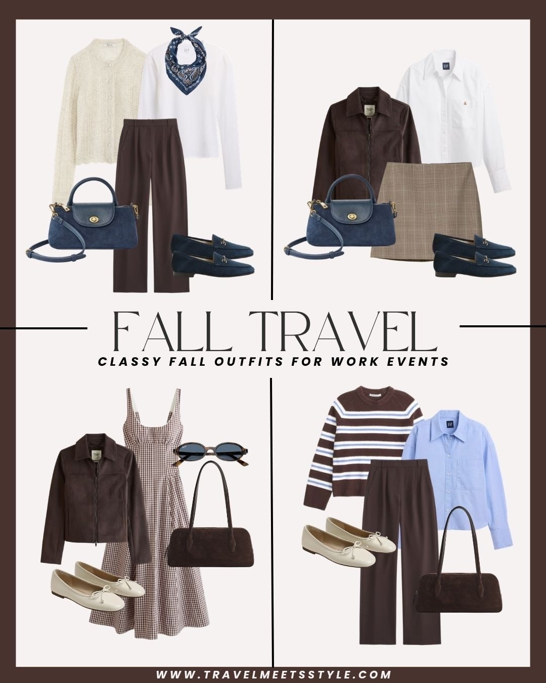 Sharing classy fall work outfits + the ultimate fall travel capsule wardrobe on travelmeetsstyle.com 🍂

#LTKTravel