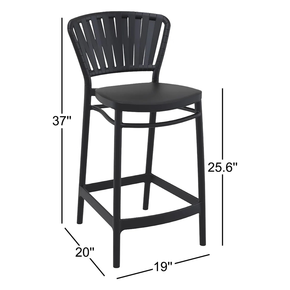 Newport Outdoor Barstool (Set of 2) | Wayfair North America