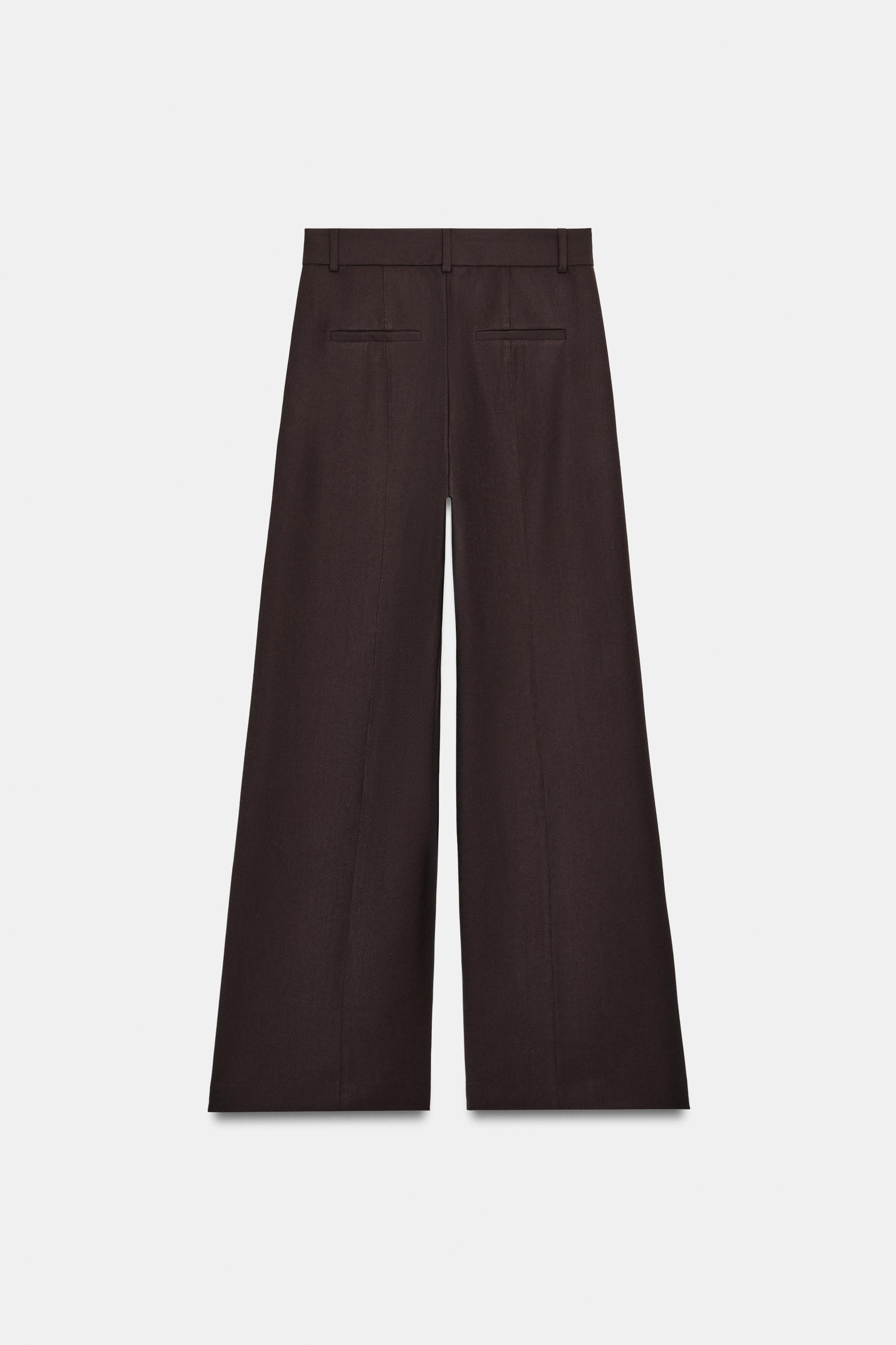 MINIMALIST WIDE-LEG TROUSERS ZW COLLECTION | Zara UK