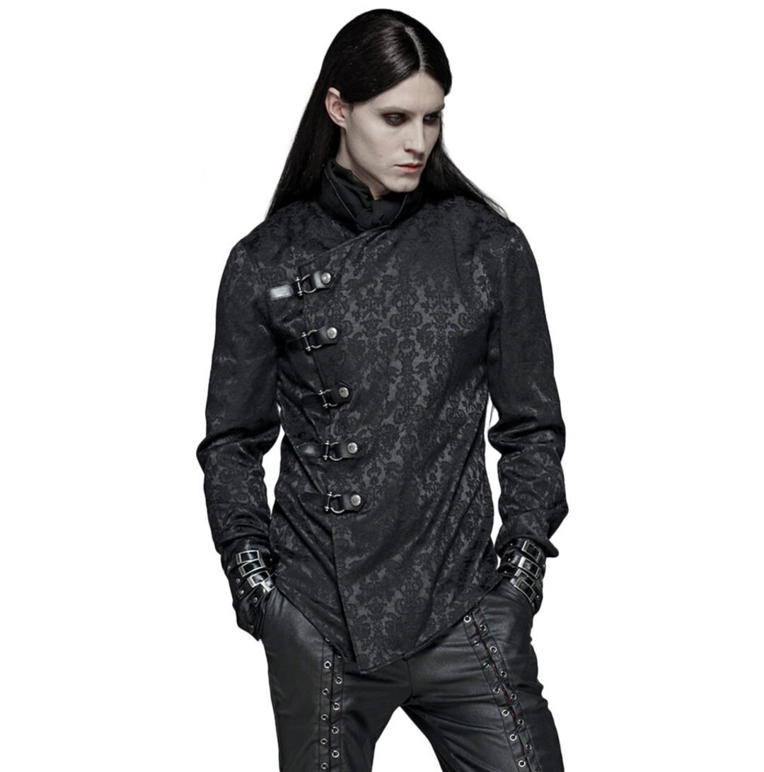 SALE Unusual Black Top with Side Button Up Closure ~ Chinoiserie Style ~ Gothic, Goth, Blouse, St... | Etsy (US)