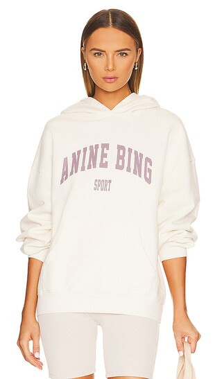 Harvey Sweatshirt in Off White & Purple | Revolve Clothing (Global)