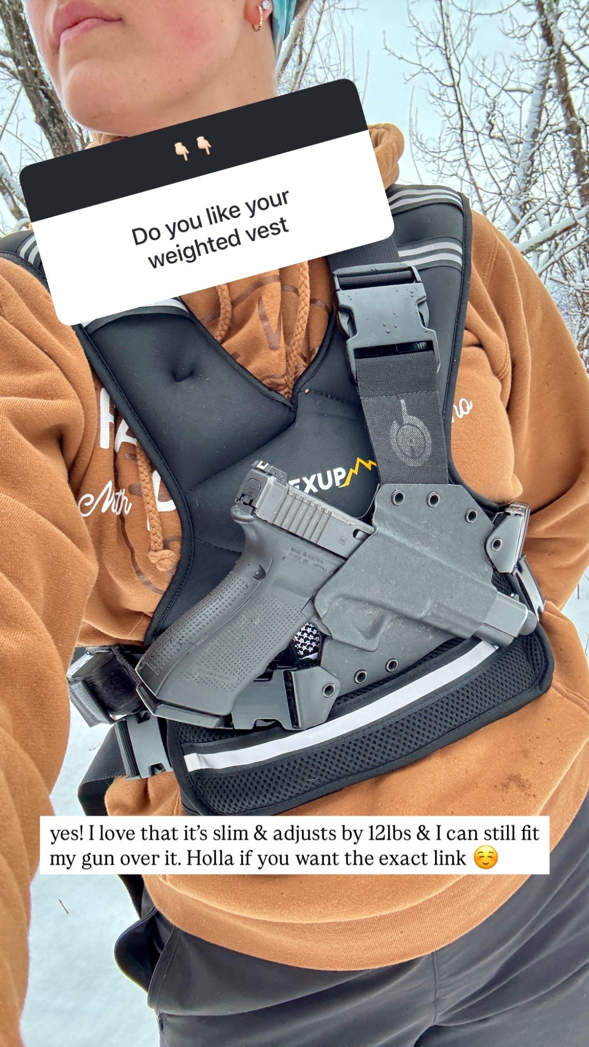 love my weighted vest! It’s adjustable by 12lbs, slim enough to fit my gun, and super comfy on the shoulders. 

#LTKFindsUnder100 #LTKActive #LTKMens