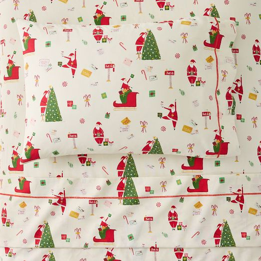 Santa's Sweet Treats Sheet Set | West Elm (US)