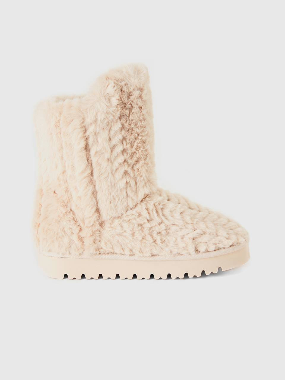 Stiefel aus Kunstfell - Beige | Benetton | Benetton (EU)