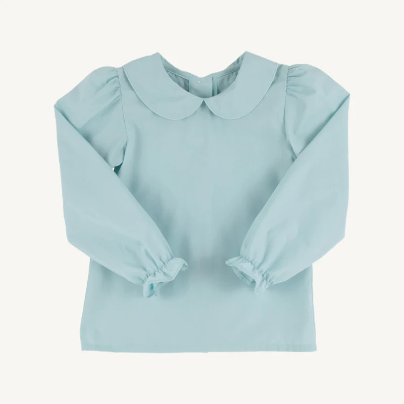 Maude's Peter Pan Collar Shirt (Long Sleeve Woven) - Old Gre | The Beaufort Bonnet Company