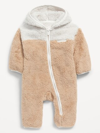Unisex Hooded Sherpa One-Piece for Baby | Old Navy (CA)