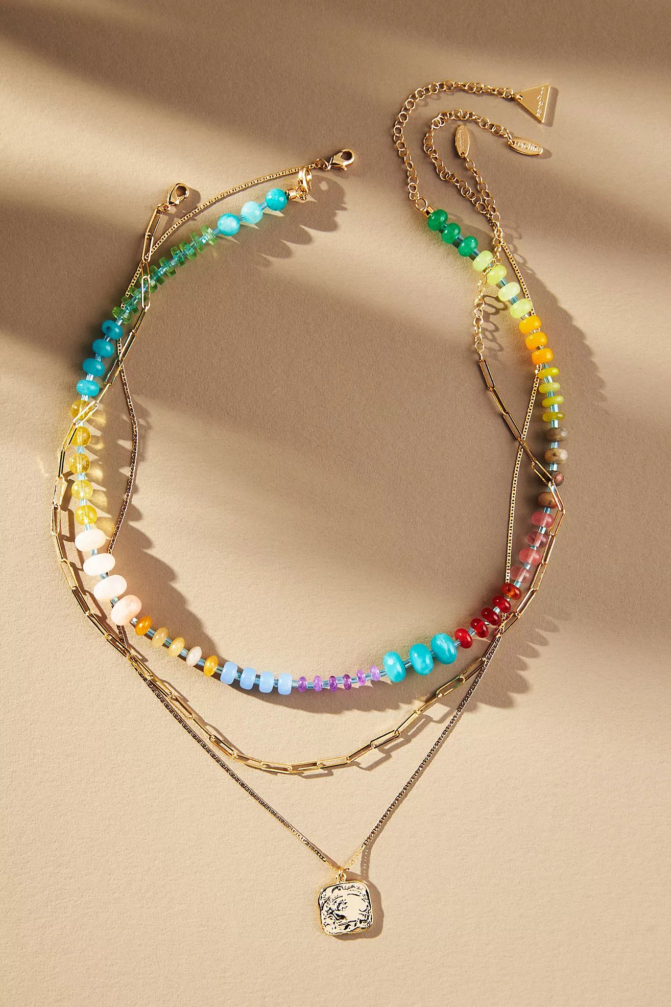 Shades of Sea Triple-Layer Necklace | Anthropologie (US)