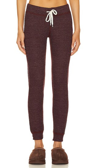 Thermal Cuff Sweat in Merlot | Revolve Clothing (Global)