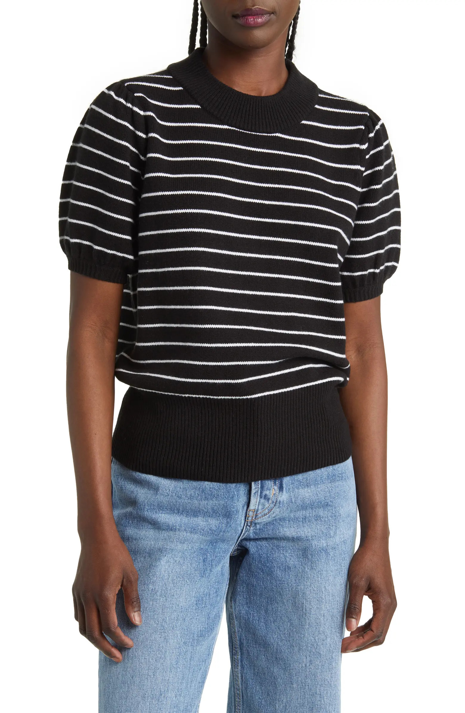 French Connection Babysoft Puff Sleeve Sweater | Nordstrom | Nordstrom