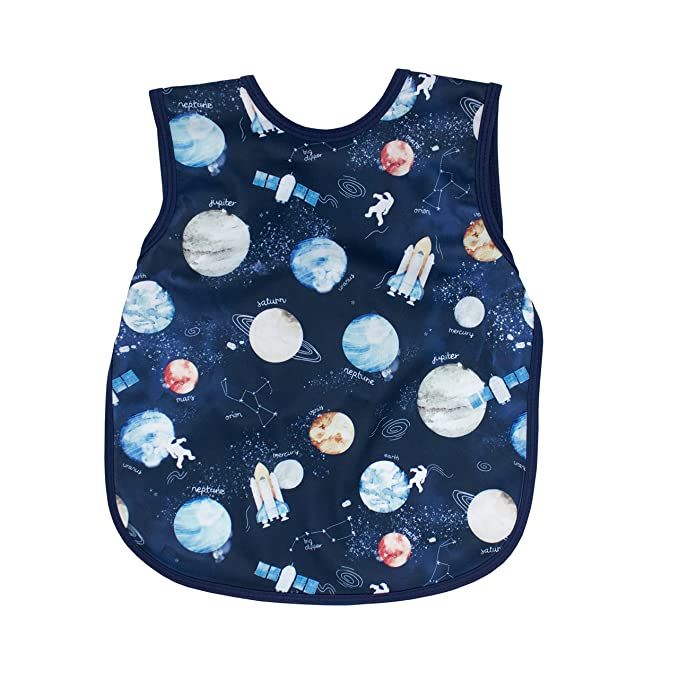 BapronBaby Outer Space Bapron - Soft Waterproof Stain Resistant Bib - Machine Washable - 6m - 5yr... | Amazon (US)