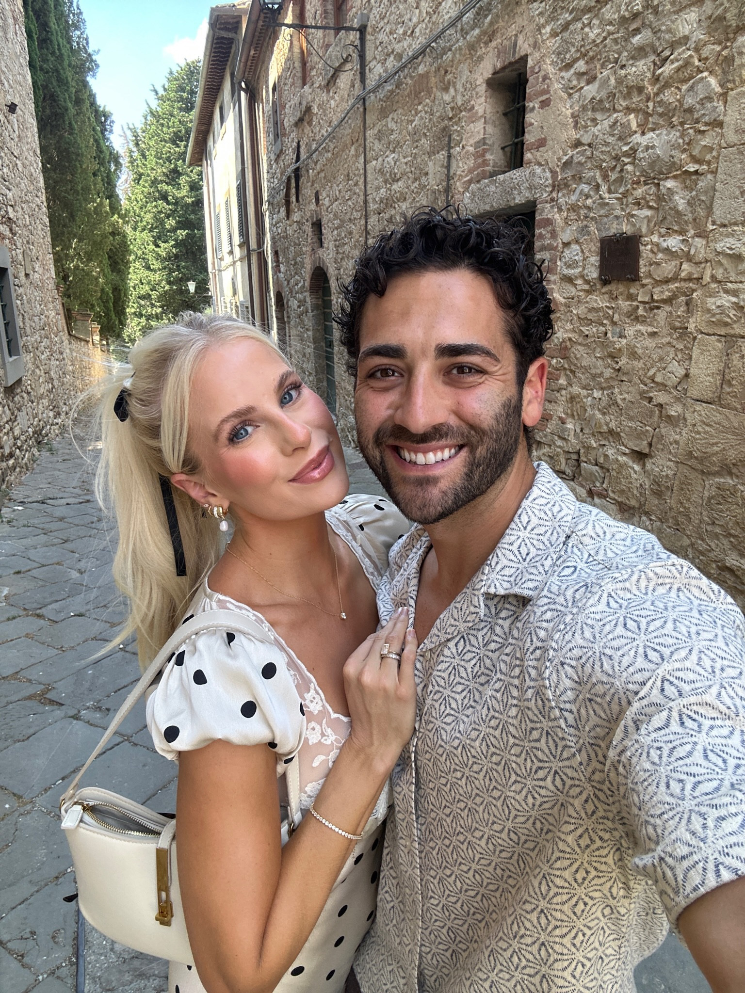 Tuscany outfit - Wearing a small in dress, shoes tts, linking similar bag! Cort is wearing a small in shirt, 30 in shorts, shoes tts!  Earrings are Electric Picks San Tropez, use code KATHLEEN20 for a discount! #kathleenpost #internationaltravel #italytravels

#LTKstyletip #LTKtravel #LTKeurope