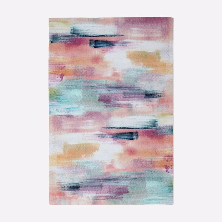 Layered Brushstrokes Rug | West Elm (US)