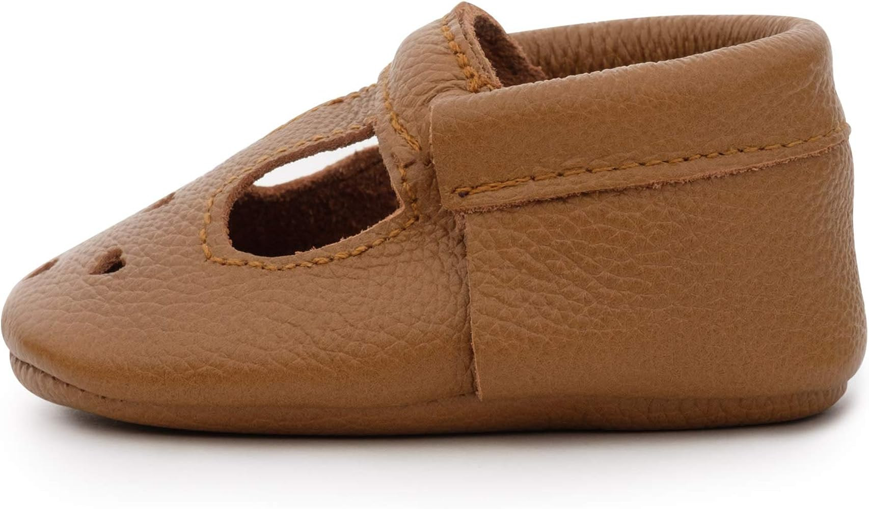 BirdRock Baby Mary Jane Moccasins - Genuine Leather Soft Sole Baby Girl Shoes for Newborns, Infan... | Amazon (US)