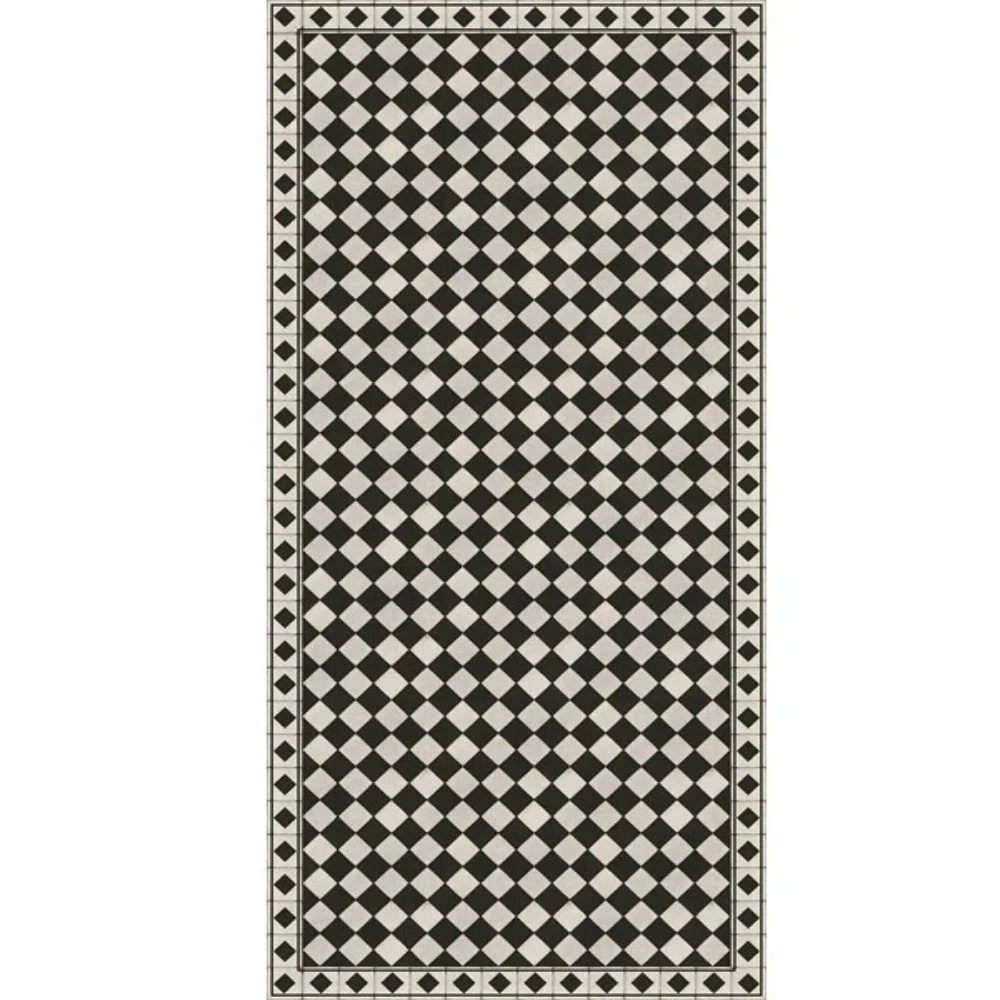 Chess Black Easy to Clean Vinyl Mat | Wayfair North America