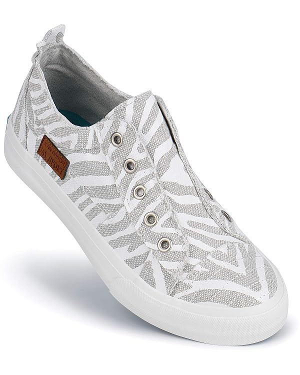 JENN ARDOR Women's Slip On Fashion Sneakers No Laces Comfortable Casual Low Canvas Sneakers Flats... | Amazon (US)