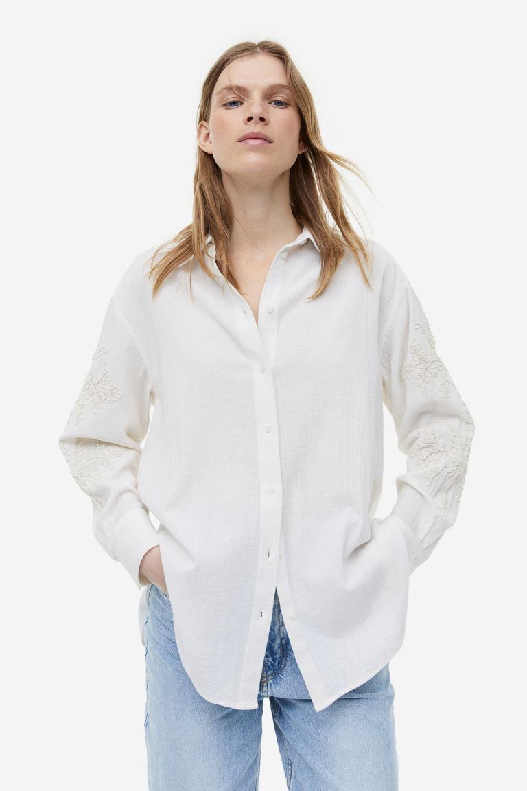 Embroidered shirt | H&M (UK, MY, IN, SG, PH, TW, HK)