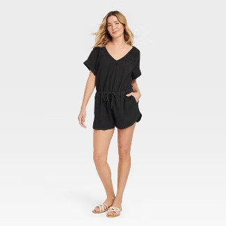 Women's Short Sleeve Romper - Universal Thread™ | Target