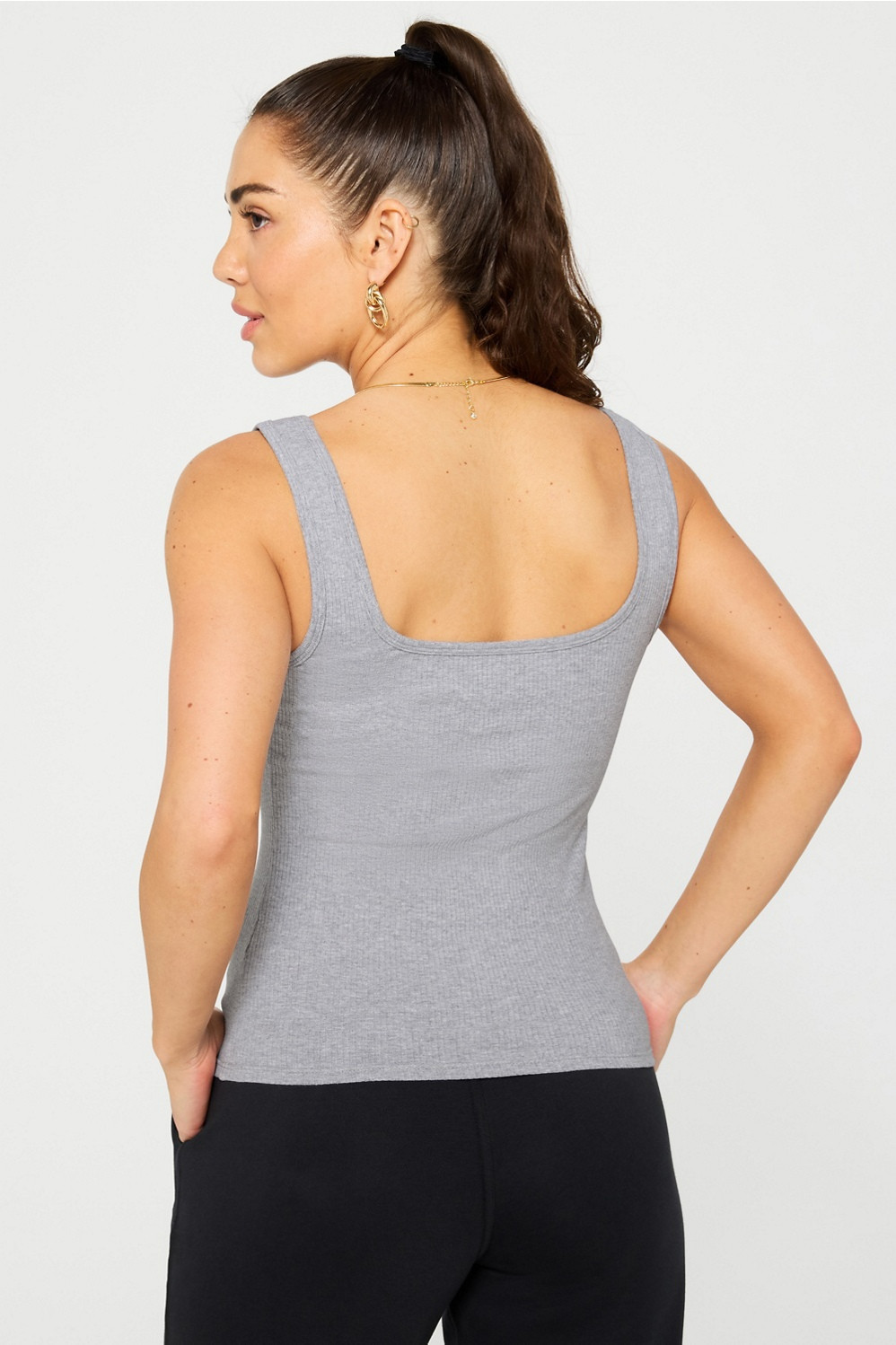 Daily Rib Square Neck Tank | Fabletics