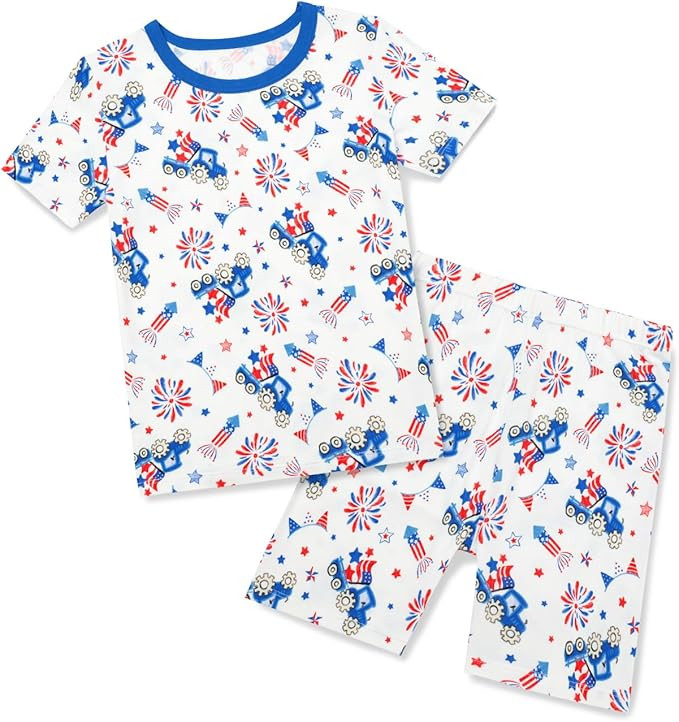 babee Reshinee Bamboo Viscose Toddler Animal Pajamas Boys Girls Kids Cool Short Summer 12M-8Y Snu... | Amazon (US)